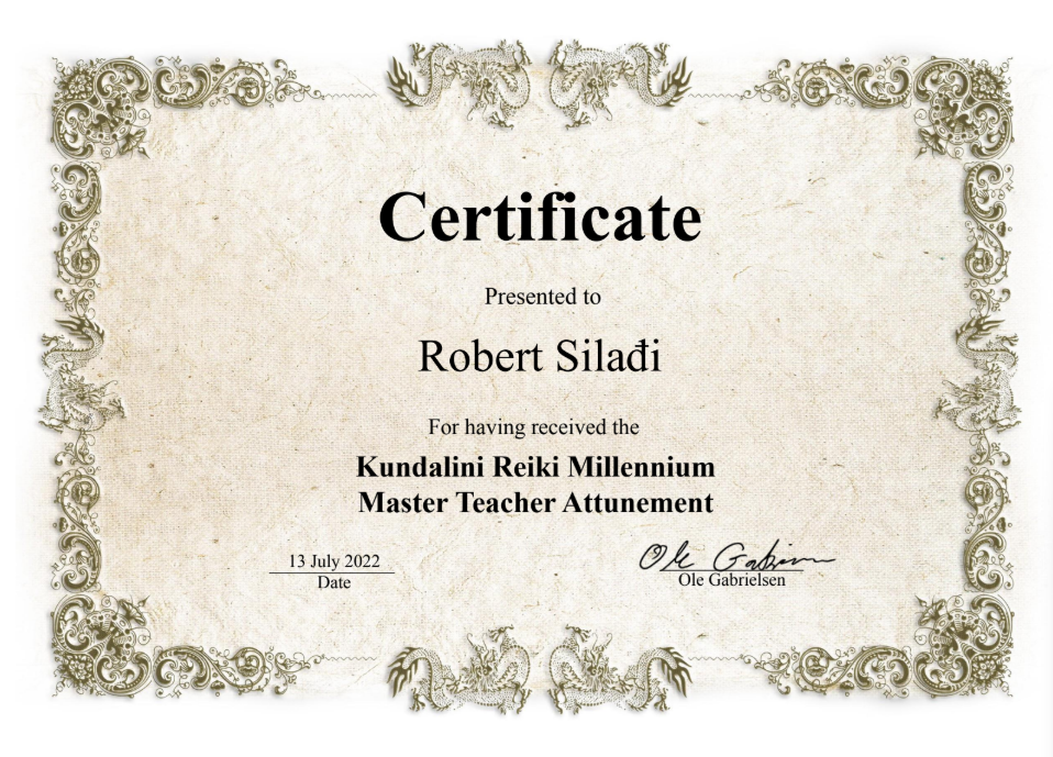 Kundalini Reiki sertifikat